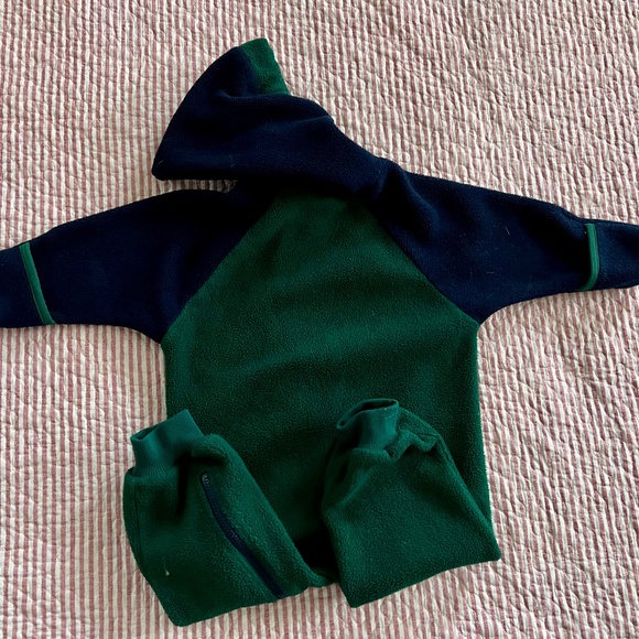 LL Bean toddler fleece bunting 2T - Picture 4 of 4